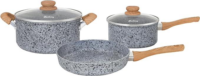 Aluminum Cookware Set With Non Stick Ceramic Coating & Casting