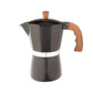 HUDSON Classic Stovetop Espresso Maker Italian Style 9 Cups Black
