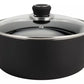 HUDSON Nonstick Black Pot 5.8Qt Cookware, Pots and Pans, Black.