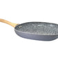 HUDSON Aluminum Nonstick Covered Grill Pan,10.3 in, Granite Grey
