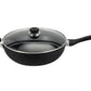 HUDSON Nonstick Black Wok Pan 12.6 inch Cookware with Triangle Helper Handle, Pots and Pans