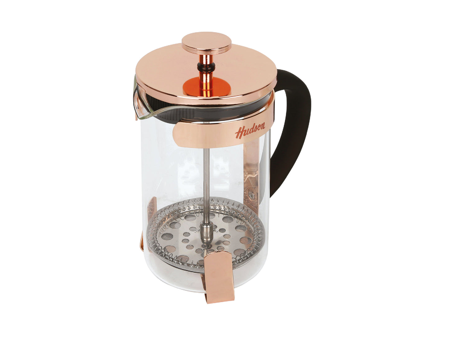 HUDSON French Press Coffee and Tea Maker, 0.6Qt, Copper