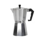 HUDSON Classic Stovetop Espresso Maker, Italian Style, 6/9 cups, Silver Polish