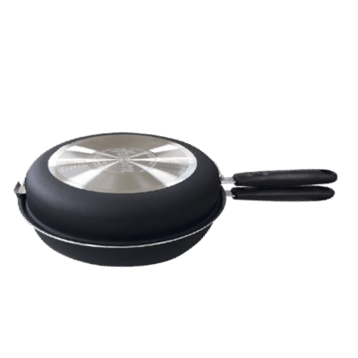 Cook N Home 10.25 in/26 cm Nonstick Heavy Gauge Crepe Pan Black